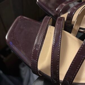 Elegant Burgundy Strappy Women's Sandals